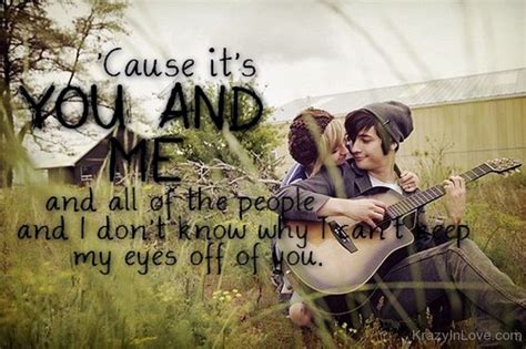 cause it's you and me lyrics